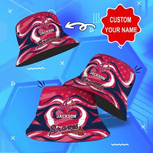 Atlanta Braves MLB Bucket Hat Personalized SBH228