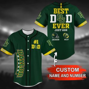 Baylor Bears NCAA Personalized Baseball Jersey BJ2102