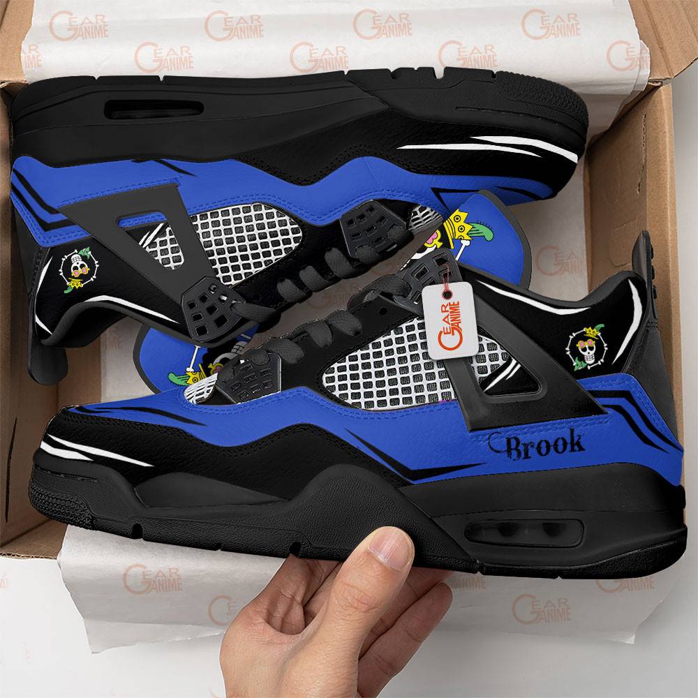 Brook-Jordan-4-Sneakers-Anime-Personalized-Shoes-JD295-1