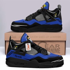 Brook Jordan 4 Sneakers Anime Personalized Shoes JD295