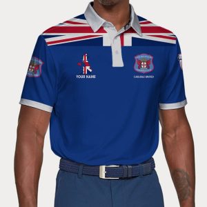 Carlisle United Polo Shirt Golf Shirt 3D PLS1864