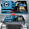 Carolina Panthers NFL Football Team Car Sun Shade Minions CSS0718