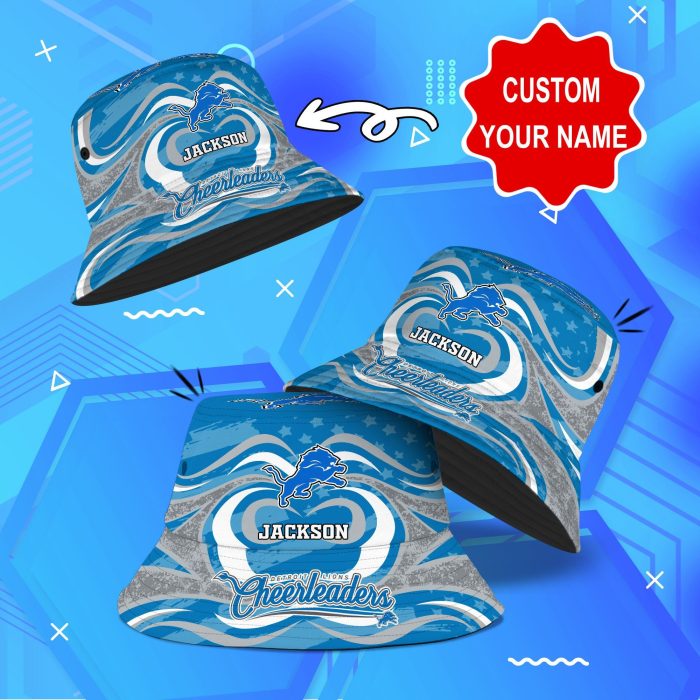 Detroit Lions NFL Bucket Hat Personalized SBH236