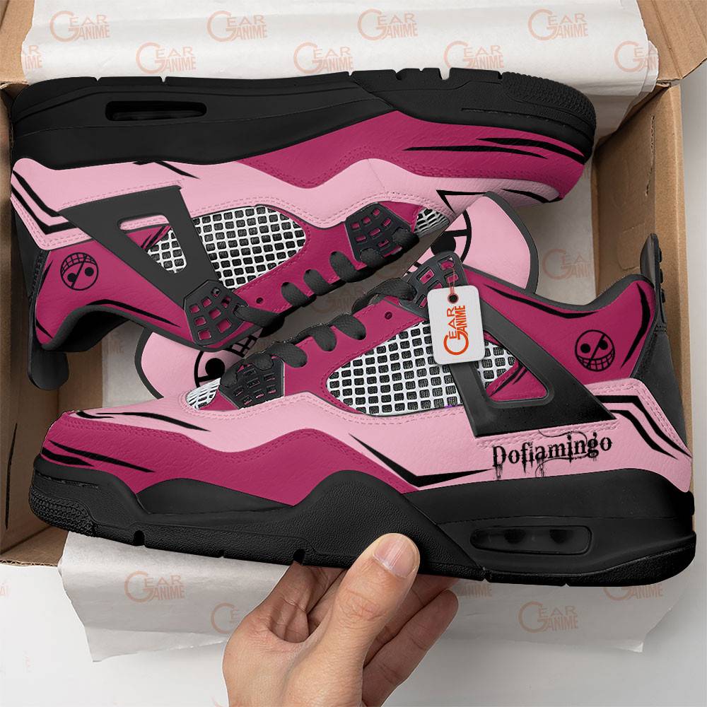 Donquixote-Doflamingo-Jordan-4-Sneakers-Anime-Personalized-Shoes-JD284-1