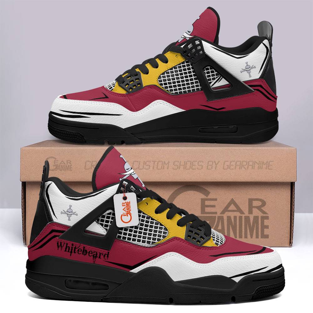 Edward-Newgate-Jordan-4-Sneakers-Anime-Personalized-Shoes-JD289 Edward Newgate Jordan 4 Sneakers Anime Personalized Shoes JD289