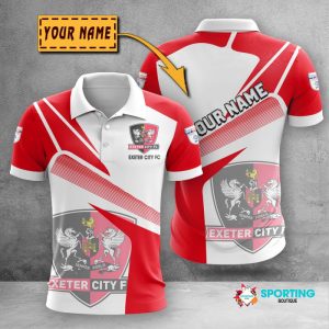 Exeter City Polo Shirt Golf Shirt 3D PLS471