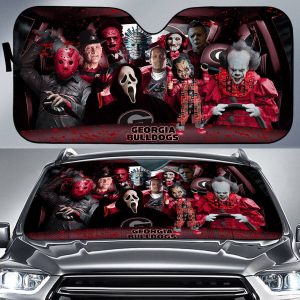 Georgia Bulldogs NCAA Halloween Car Sun Shade CSS0624