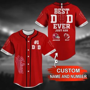 Indiana Hoosiers NCAA Personalized Baseball Jersey BJ1015