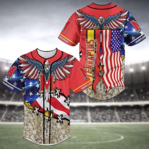 Maryland Terrapins NCAA Baseball Jersey BJ2238