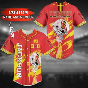 Maryland Terrapins NCAA Personalized Baseball Jersey BJ1041
