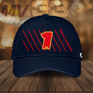 Max Verstappen Red Bull Racing #1 World Champion CarNext Classic Baseball Cap - Navy CGI2206