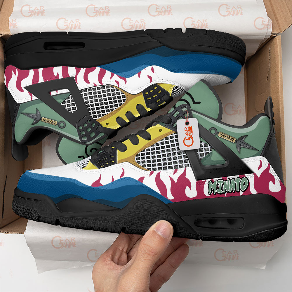 Minato-Namikaze-Jordan-4-Sneakers-Personalized-Anime-Shoes-JD557-1