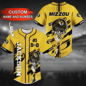Missouri Tigers NCAA Personalized Baseball Jersey BJ0973