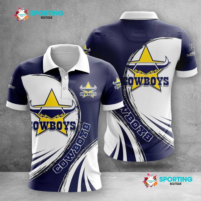 North-Queensland-Cowboys-Polo-Shirt-Golf-Shirt-3D-PLS2097 North Queensland Cowboys Polo Shirt Golf Shirt 3D PLS2097