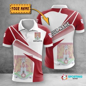 Northampton Town F.C Polo Shirt Golf Shirt 3D PLS364