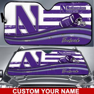 Northwestern Wildcats NCAA Car Sun Shade CSS0434