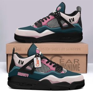 Ochako Uraraka Jordan 4 Sneakers MHA Anime Personalized Shoes JD495