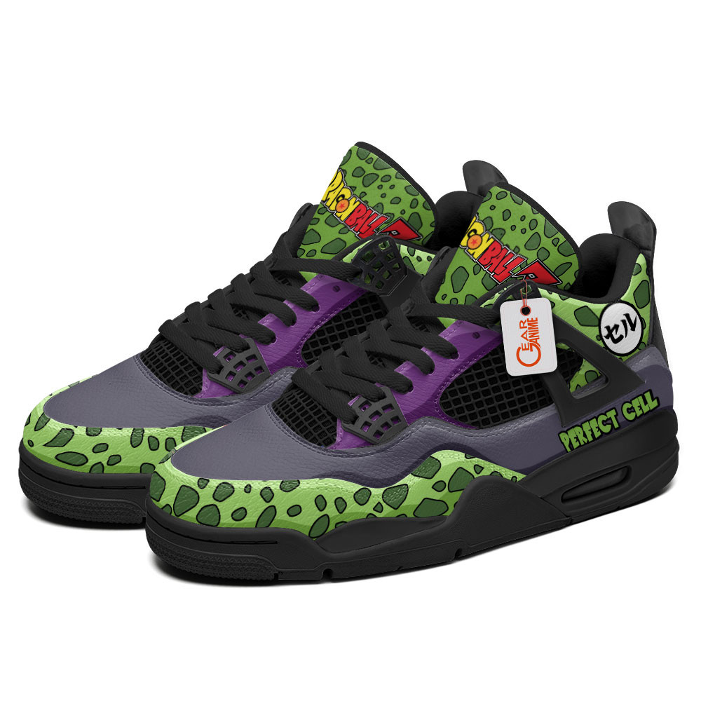 Perfect-Cell-Anime-Jordan-4-Sneakers-Custom-Personalized-Shoes-JD531-2