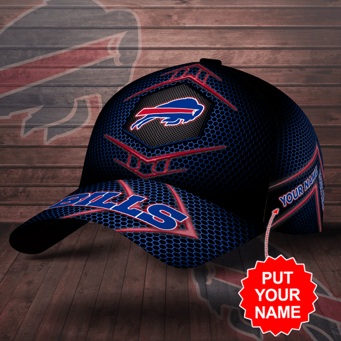 Personalized-Buffalo-Bills-Beehive-Hexagon-Pattern-3D-Baseball-Cap-Black-Blue-CGI2100-1