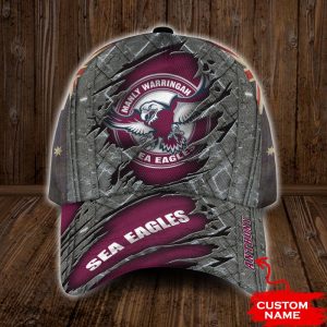 Personalized Manly Warringah Sea Eagles NRL 3D Classic Baseball Cap CGI1400