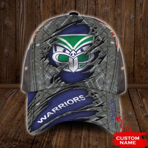 Personalized New Zealand Warriors NRL 3D Baseball Cap - Blue CGI1436