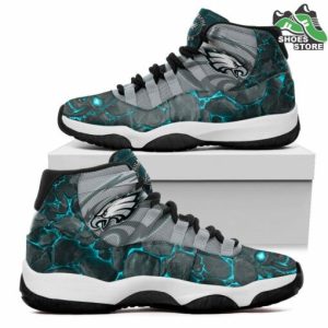 Philadelphia Eagles 3D NFL Air Jordan 11 Sneaker JD110430