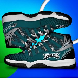 Philadelphia Eagles 3D NFL Air Jordan 11 Sneaker JD110445