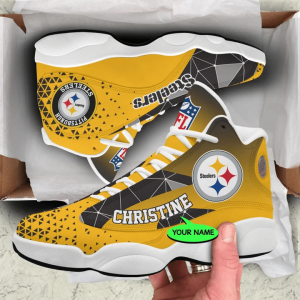 Pittsburgh Steelers NFL Jordan 13 Shoes Custom Name Sneakers JD130974