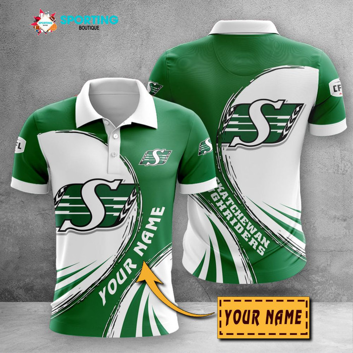 Saskatchewan-Roughriders-Polo-Shirt-Golf-Shirt-3D-PLS1766 Saskatchewan Roughriders Polo Shirt Golf Shirt 3D PLS1766