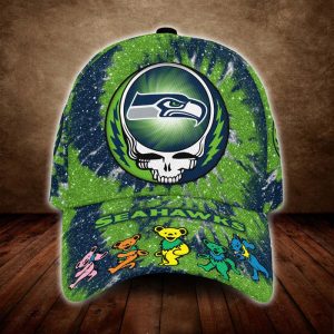Seattle Seahawks x Grateful Dead 3D Classic Baseball Cap CGI1563