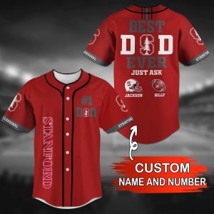 Stanford Cardinal NCAA Personalized Baseball Jersey BJ1014