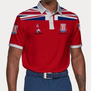 Stoke City F.C Polo Shirt Golf Shirt 3D PLS1886