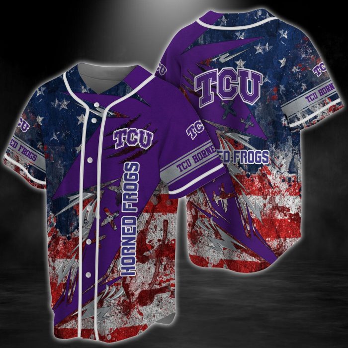TCU Horned Frogs NCAA Baseball Jersey BJ2254