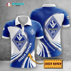 Waldhof Mannheim Polo Shirt Golf Shirt 3D PLS2522