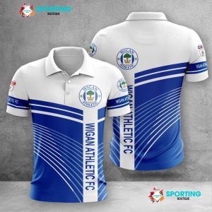 Wigan Athletic Polo Shirt Golf Shirt 3D PLS529