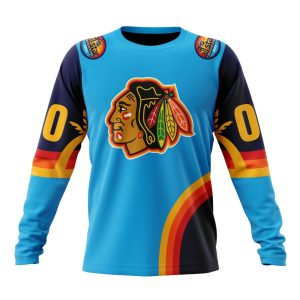 Custom NHL Chicago Blackhawks Special All-Star Game Atlantic Ocean Unisex Sweatshirt SWS1033