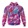 Customized NFL Buffalo Bills I Pink I Can Fearless Again Breast Cancer Unisex Hoodie TH0915