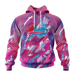 Customized NFL Buffalo Bills I Pink I Can Fearless Again Breast Cancer Unisex Hoodie TH0915