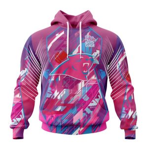 Customized NFL Carolina Panthers I Pink I Can Fearless Again Breast Cancer Unisex Hoodie TH0921