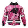 Customized NFL Carolina Panthers I Pink I Can! In October We Wear Pink Breast Cancer Unisex Hoodie TH0922