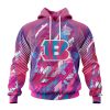 Customized NFL Cincinnati Bengals I Pink I Can Fearless Again Breast Cancer Unisex Hoodie TH0933