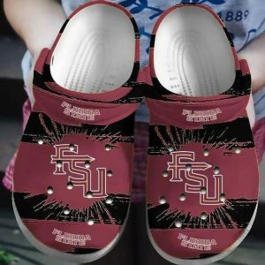 Florida State Seminoles Crocs Crocband Clog Comfortable Water Shoes BCL1815