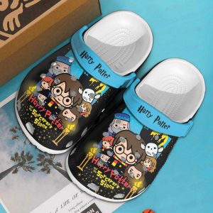 Harry Potter Sorcerer's Stone Chibi Crocs Crocband Clog Comfortable Water Shoes BCL1733