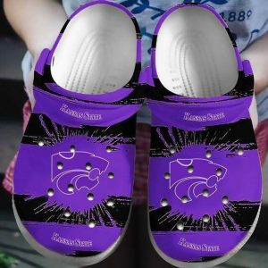 Kansas State Wildcats Crocs Crocband Clog Comfortable Water Shoes BCL1728