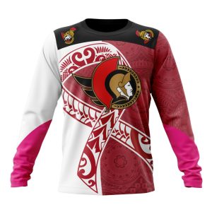 Personalized Ottawa Senators Specialized Samoa Fights Cancer Unisex Sweatshirt SWS3742