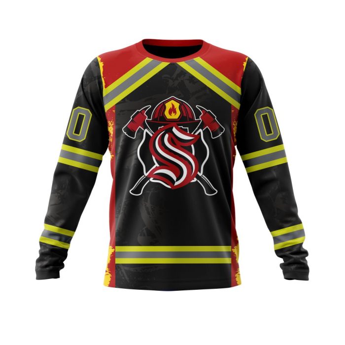 Personalized Seattle Kraken Honor Firefighter Unisex Sweatshirt SWS3769