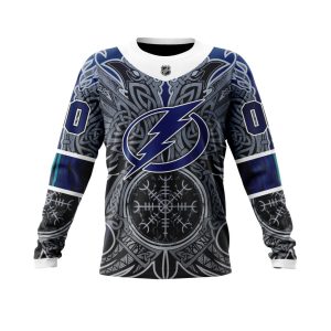 Personalized Tampa Bay Lightning Dark Norse Viking Symbols Unisex Sweatshirt SWS3785