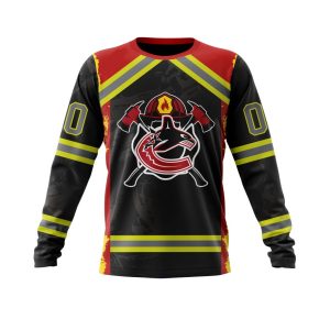 Personalized Vancouver Canucks Honor Firefighter Unisex Sweatshirt SWS3805
