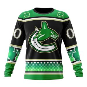 Personalized Vancouver Canucks Specialized Hockey Celebrate St Patrick's Day Unisex Sweatshirt SWS3807