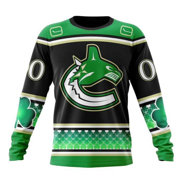 Personalized Vancouver Canucks Specialized Hockey Celebrate St Patrick's Day Unisex Sweatshirt SWS3807